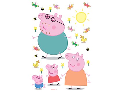 Samolepicí dekorace Prasátko Peppa Classic, DK1647, 42,5 x 60 cm