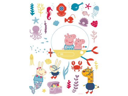 Samolepicí dekorace Prasátko Peppa SEA, DK2343, 65 x 85 cm