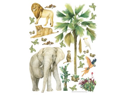Samolepicí dekorace Džungle, DK2337, 65 x 85 cm