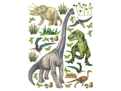 Samolepicí dekorace Dinosauři, DK2331, 65 x 85 cm