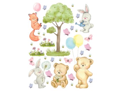 Samolepicí dekorace Méďa, DK2333, 65 x 85 cm