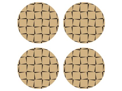 Dekorativní podložka Squads FM4703, 10 x 10 cm (4 ks)