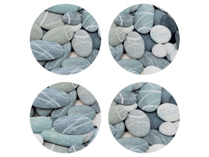 Dekorativní podložka Stones FM4715, 10 x 10 cm (4 ks)
