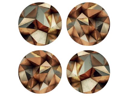 Dekorativní podložka abstract FM4716, 10 x 10 cm (4 ks)