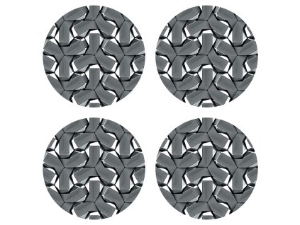 Dekorativní podložka abstract FM4719, 10 x 10 cm (4 ks)