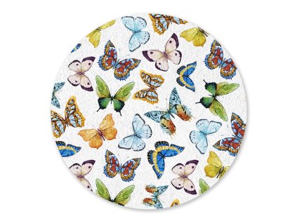 Dekorativní podložka Butterflies collection FM4722, 10 x 10 cm (4 ks)