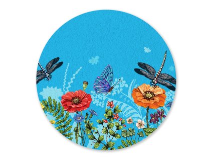 Dekorativní podložka Summer vibes FM4724, 10 x 10 cm (4 ks)