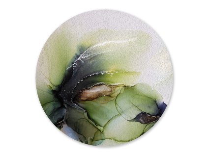 Dekorativní podložka Green petals FM4730, 10 x 10 cm (4 ks)