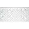 3D panel chevron bílý P020