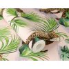 117531 3 samolepici tapeta na zed tropicka oaza s leopardem 0 53 x 6 00 m