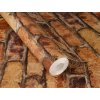 117582 3 samolepici tapeta na zed oranzova cihla 0 53 x 6 00 m