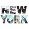 SM3431 Samolepicí dekorace New York, 42,5 x 65 cm