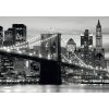 AG Design 4 dílná fototapeta BROOKLYN BRIDGE BLACK AND WHITE FTS 0199, 360 x 254 cm papír