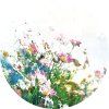 72168 ag design samolepici dekorace field flowers 70 cm