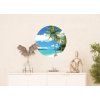 72183 1 ag design samolepici dekorace palms on beach 70 cm
