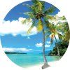 72183 ag design samolepici dekorace palms on beach 70 cm