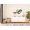 72270 ag design samolepici dekorace embossed flowers 70 cm