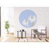 72279 1 ag design samolepici dekorace orchid on blue 140 cm