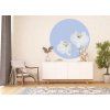 72279 ag design samolepici dekorace orchid on blue 140 cm