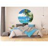 72294 ag design samolepici dekorace palms on beach 140 cm