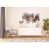 72297 3 ag design samolepici dekorace floating flowers 140 cm