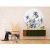 72315 ag design samolepici dekorace vintage flowers 140 cm