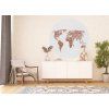 72369 1 ag design samolepici dekorace brick worldmap 140 cm