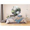 72381 ag design samolepici dekorace embossed flowers 140 cm