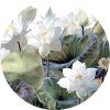 72381 ag design samolepici dekorace embossed flowers 140 cm