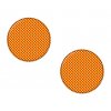 Odrazka kulatá oranžová, průmer 5 cm, (2 ks), ACZ082