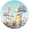 97321 2 samolepici vliesova dekorace bear bw cr3245 prumer 70 cm