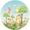97324 2 samolepici vliesova dekorace bear cr3247 prumer 70 cm