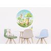 97324 3 samolepici vliesova dekorace bear cr3247 prumer 70 cm