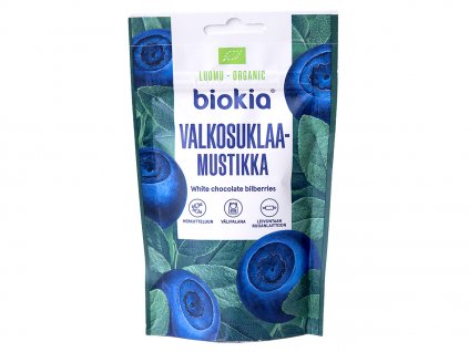 Sušené borůvky v bílé čokoládě 75g