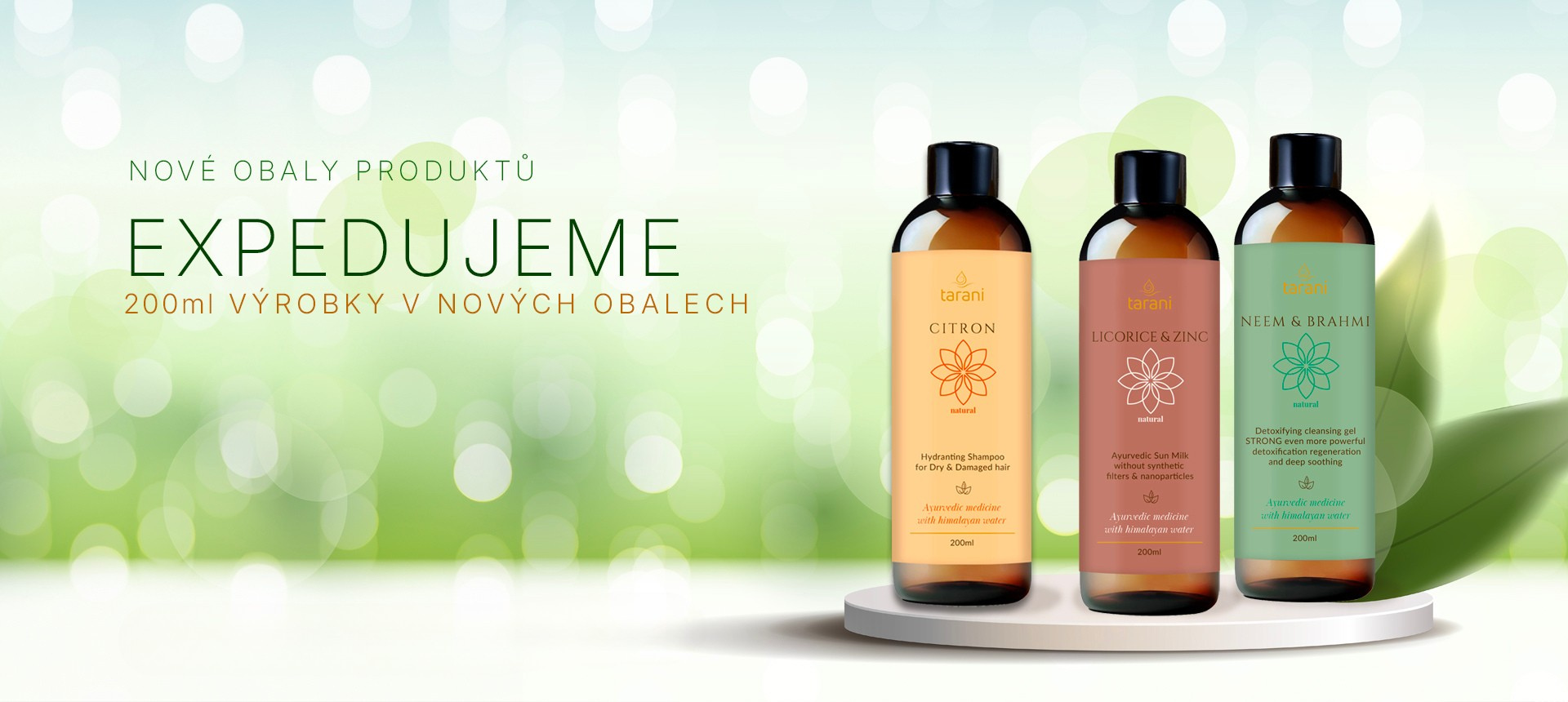 Expedujeme nové obaly produktů 200 ml