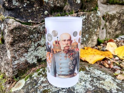 11 1 korbel z matneho skla s motivem frantiska josefa i