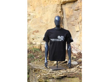 Tričko Pražský groš a lev Václava II. (Barva černá, Velikost XL)