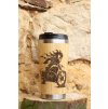 Bambusový termohrnek 450ml Moto Ghost rider