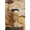 Bambusový termohrnek 450ml Moto enduro Africa Twin old