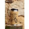 Bambusový termohrnek 450ml Moto enduro Africa Twin old