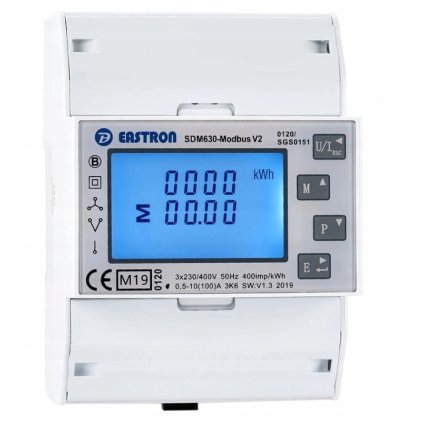 Trifazovy elektromer EASTRON SDM630M Modbus Kod vyrobce SDM630 Modbus V2