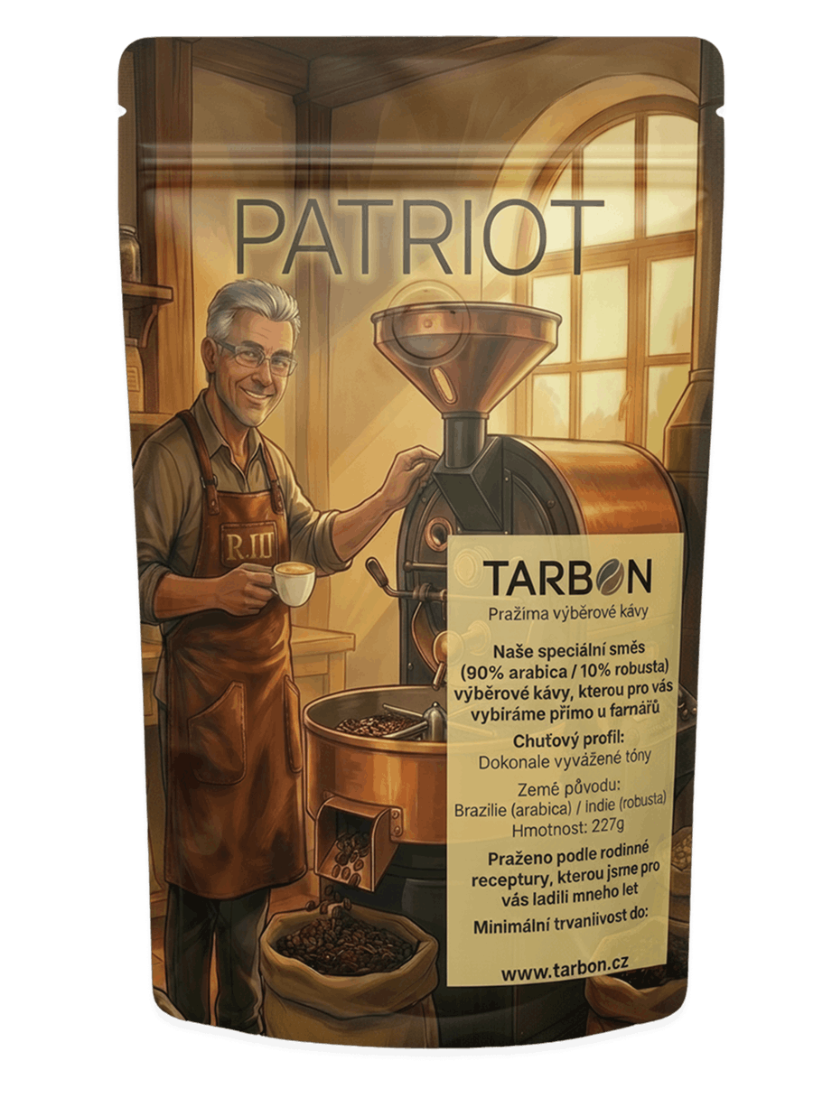 Káva Patriot od pražirny Tarbon.cz
