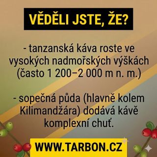 Z Kilimandžára až k nám do hradní pece. ⛰️☀️➡️🏰☕️ Již brzy v naší nabídce a ve Vašich domovech. 📦 Zatím však můžete...