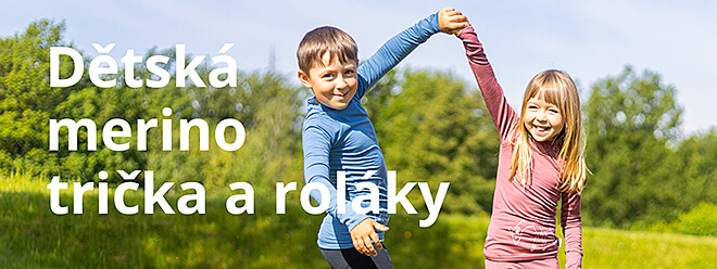 Dětská merino trička a roláky