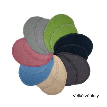 Merino záplaty - větší - na kolena