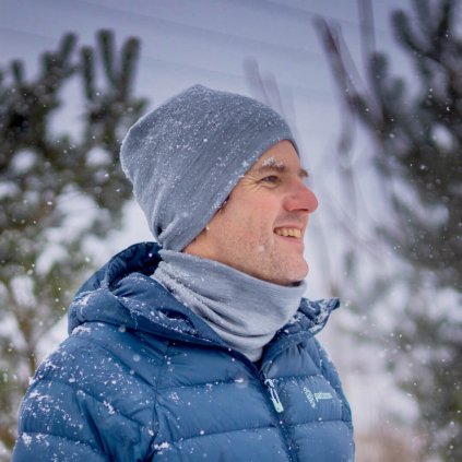 Merino nákrčník pro dospělé – popelavá