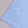 Dětské bambusové tílko - modré s ptáčkem