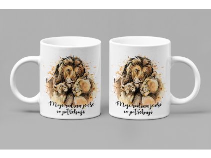 mockup of two 11 oz coffee mugs side by side 28264