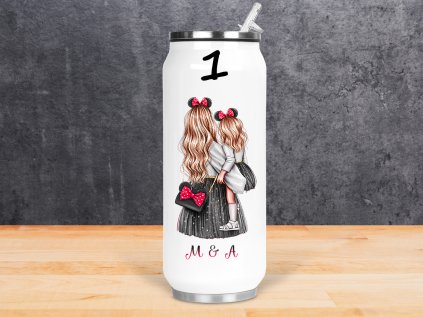 Termoláhev " Minnie máma a dcera " cca 500ml/270ml