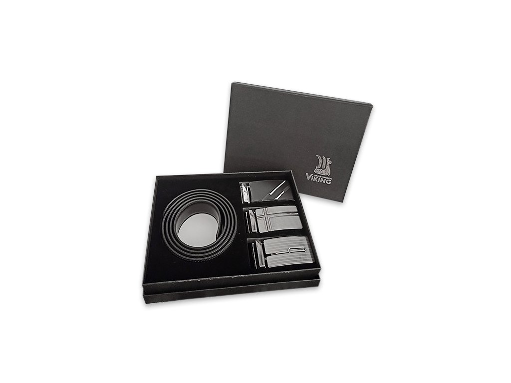DÁRKOVÝ SET PÁNSKYCH OPASKU S AUTOMATICKOU PŘEZKOU ze serie Silverlines